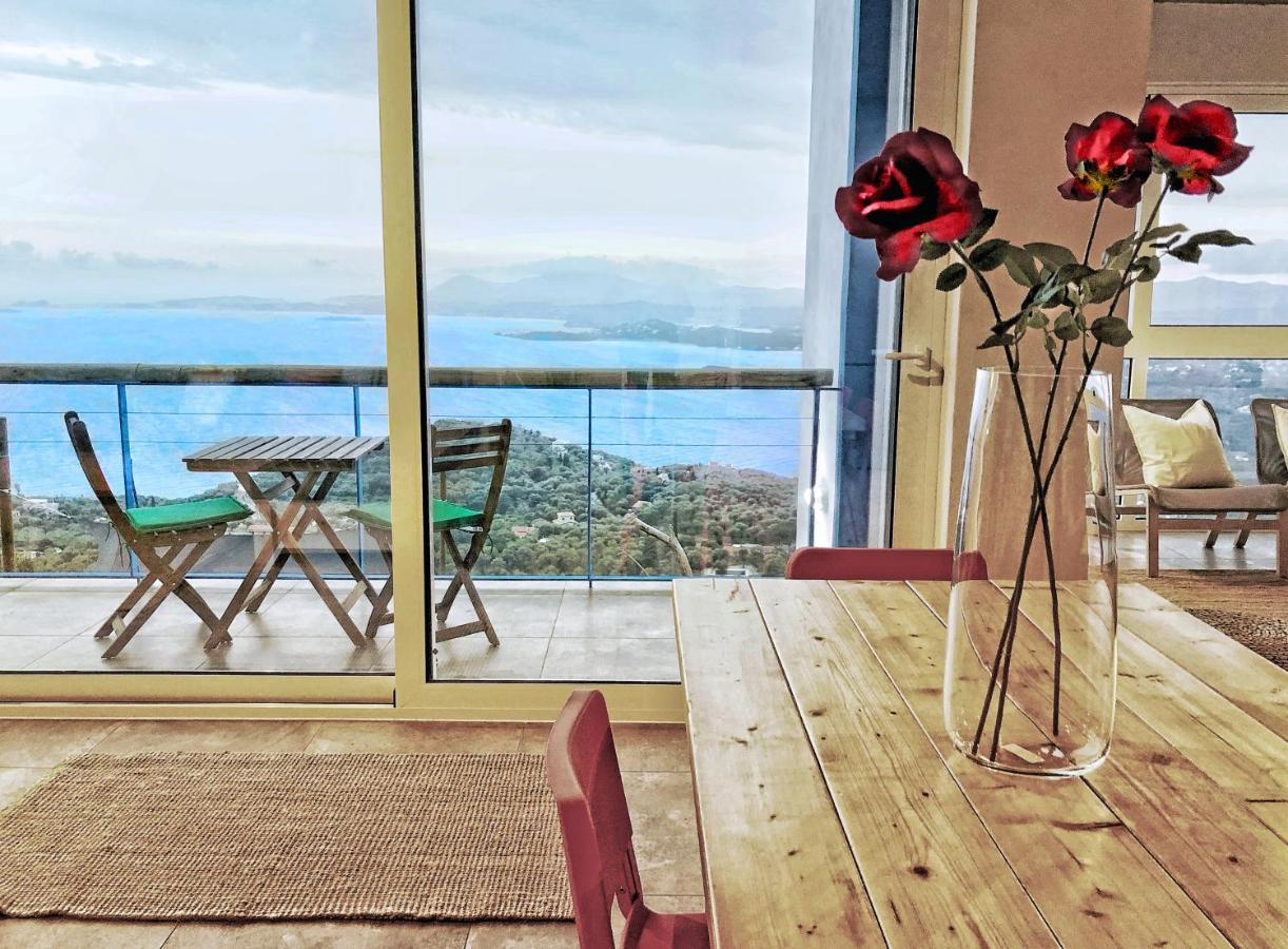 Villa Intaba: Sienna House with Riviera Views and Pool Pyrgi  Exterior photo
